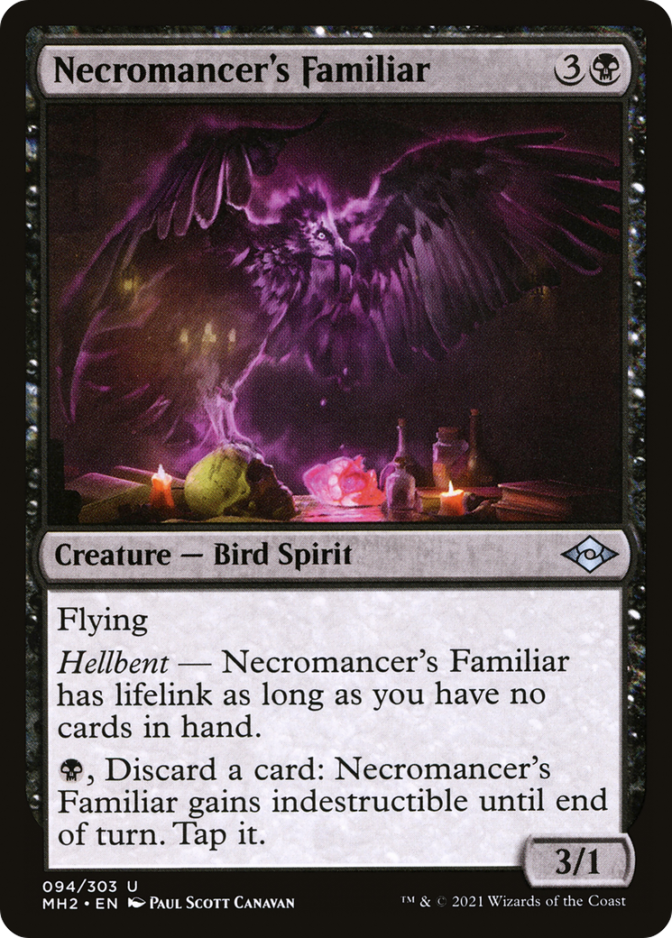 Necromancer's Familiar (MH2-094) [Modern Horizons 2] Foil MTG Single Modern Horizons 2