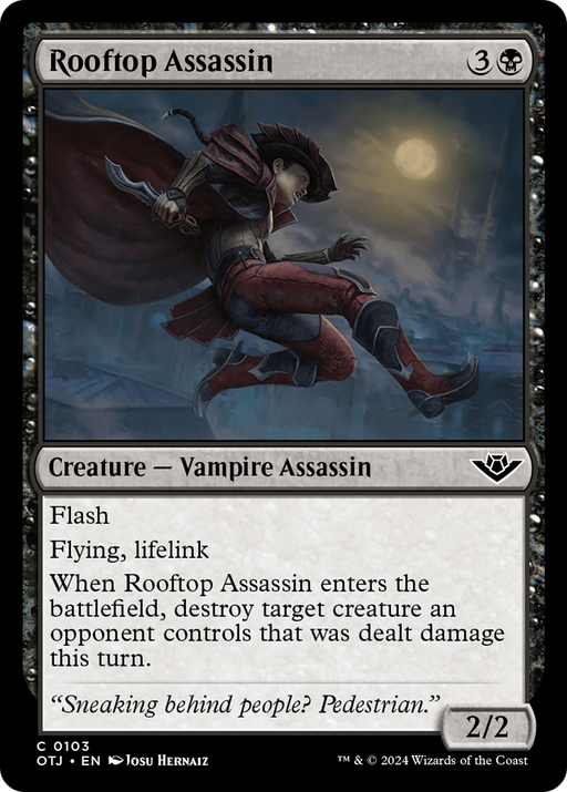 Rooftop Assassin (OTJ-103) [Outlaws of Thunder Junction] MTG Single Wizards of the Coast