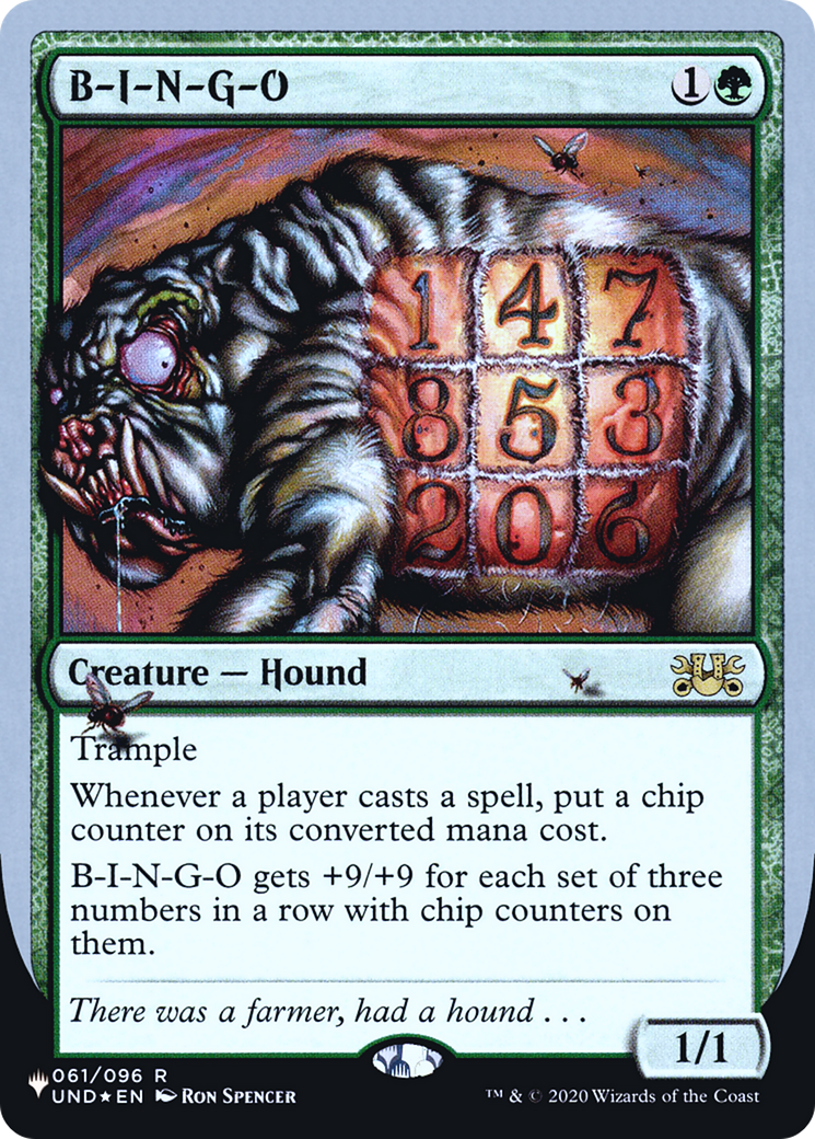 B-I-N-G-O (LIST-034) [Mystery Booster] The List (Unfinity Foil Edition) Foil MTG Single Wizards of the Coast