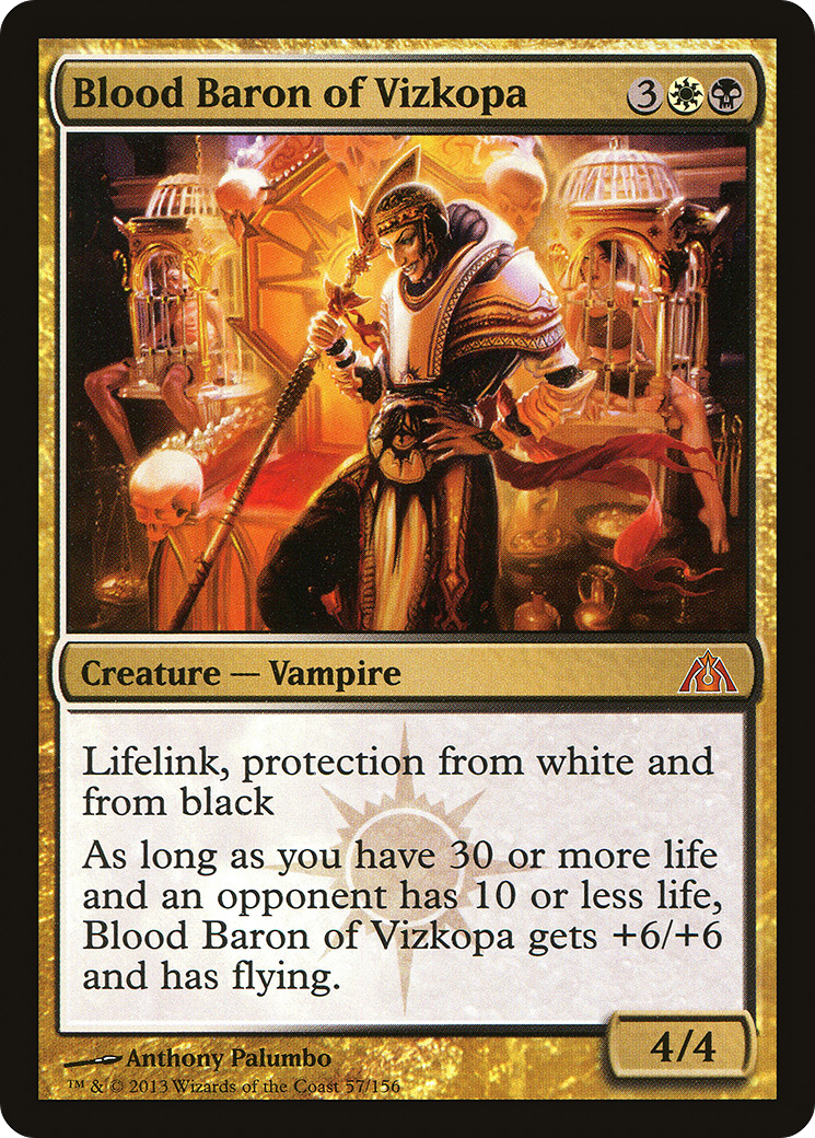 Blood Baron of Vizkopa [Dragon's Maze] MTG Single Magic: The Gathering