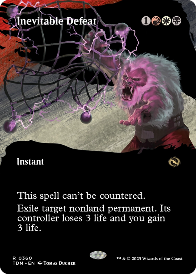Inevitable Defeat (Borderless) (TDM-360) [Tarkir: Dragonstorm] MTG Single Wizards of the Coast