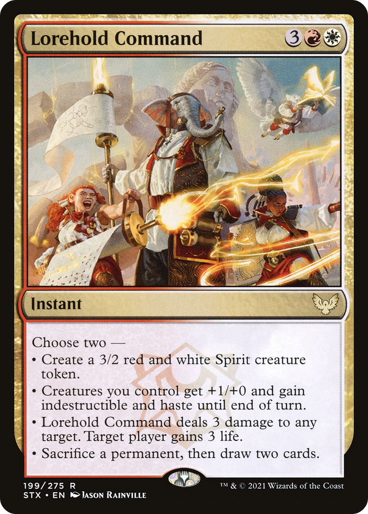 Lorehold Command (STX-199) [Strixhaven: School of Mages] Foil MTG Single Wizards of the Coast