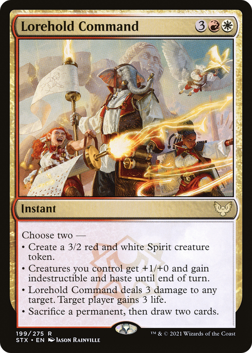 Lorehold Command (STX-199) [Strixhaven: School of Mages] Foil MTG Single Wizards of the Coast