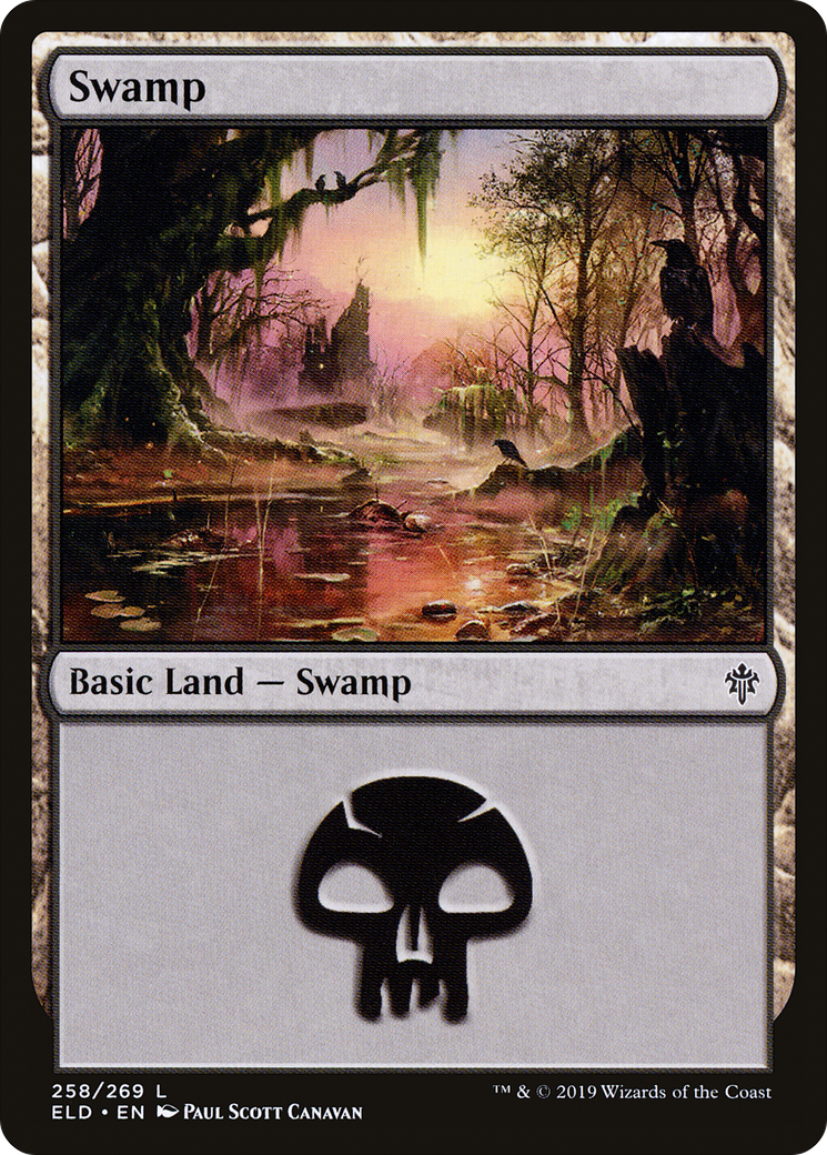 Swamp (ELD-258) [Throne of Eldraine] MTG Single Wizards of the Coast