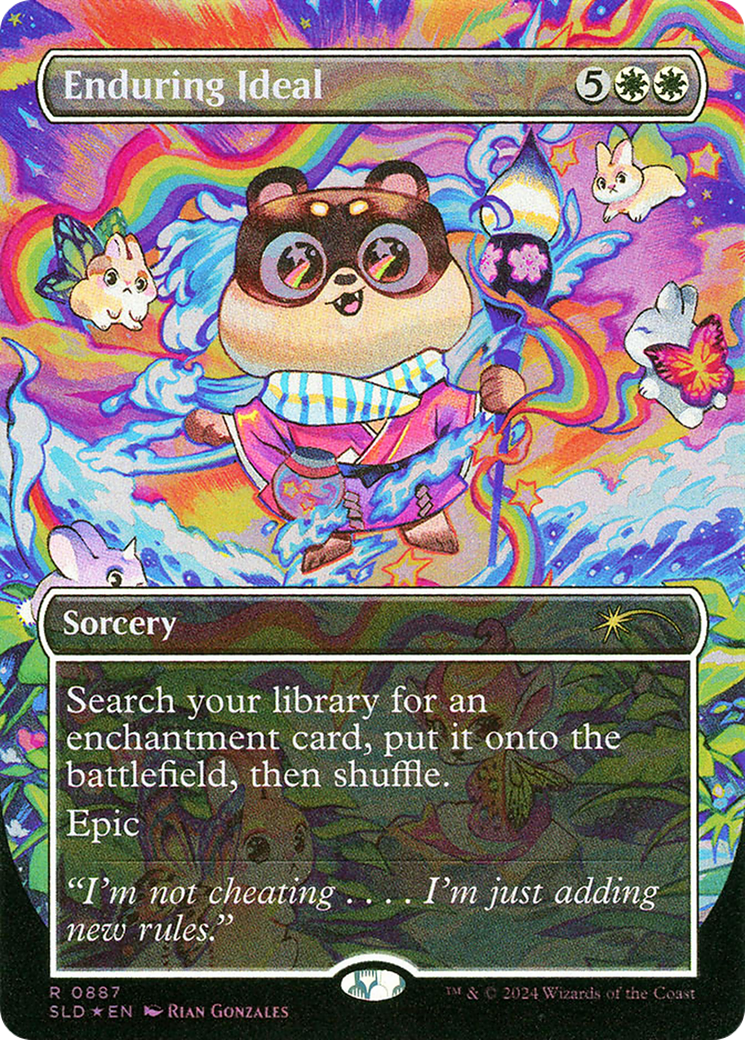 Enduring Ideal (Rainbow Foil) (SLD-887) [Secret Lair] Drop (Borderless) Foil MTG Single Wizards of the Coast