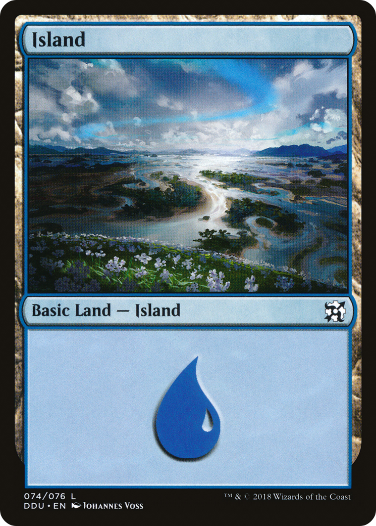 Island (74) (DDU-074) [Misc] Duel Decks: Elves vs. Inventors MTG Single Wizards of the Coast