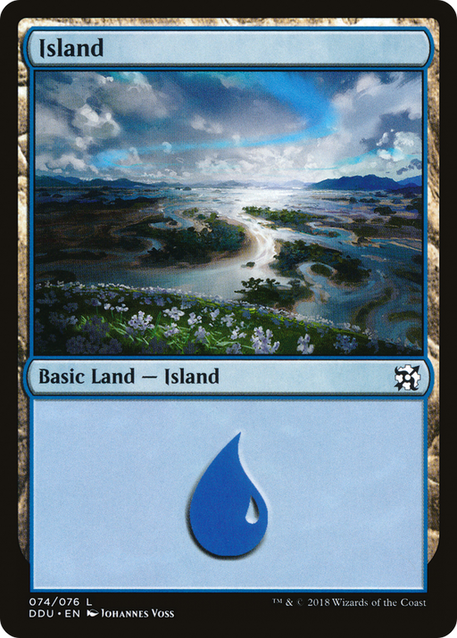 Island (74) (DDU-074) [Misc] Duel Decks: Elves vs. Inventors MTG Single Wizards of the Coast