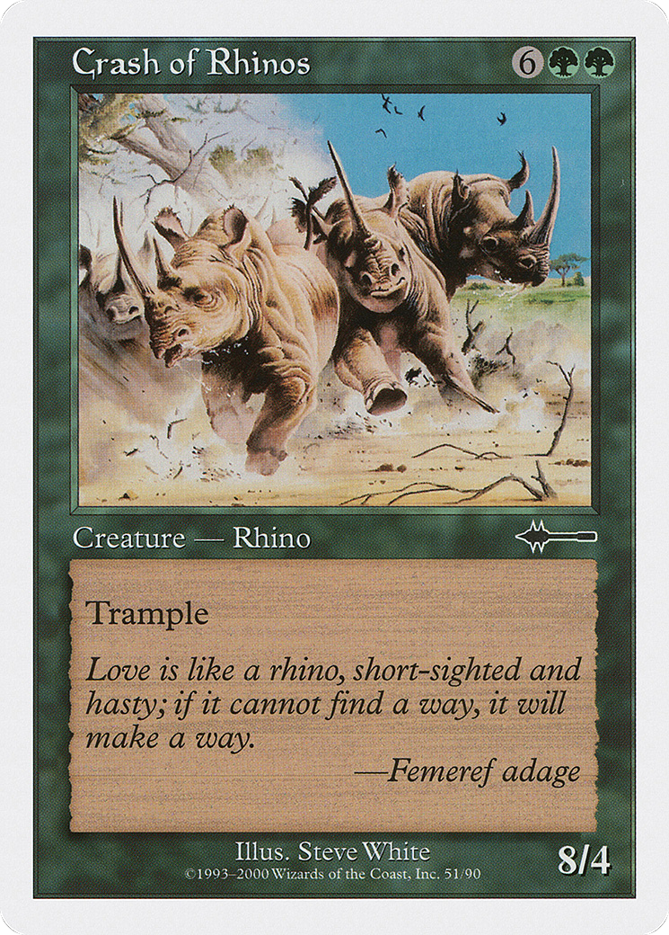 Crash of Rhinos (BTD-051) [Misc] Beatdown Box Set MTG Single Wizards of the Coast