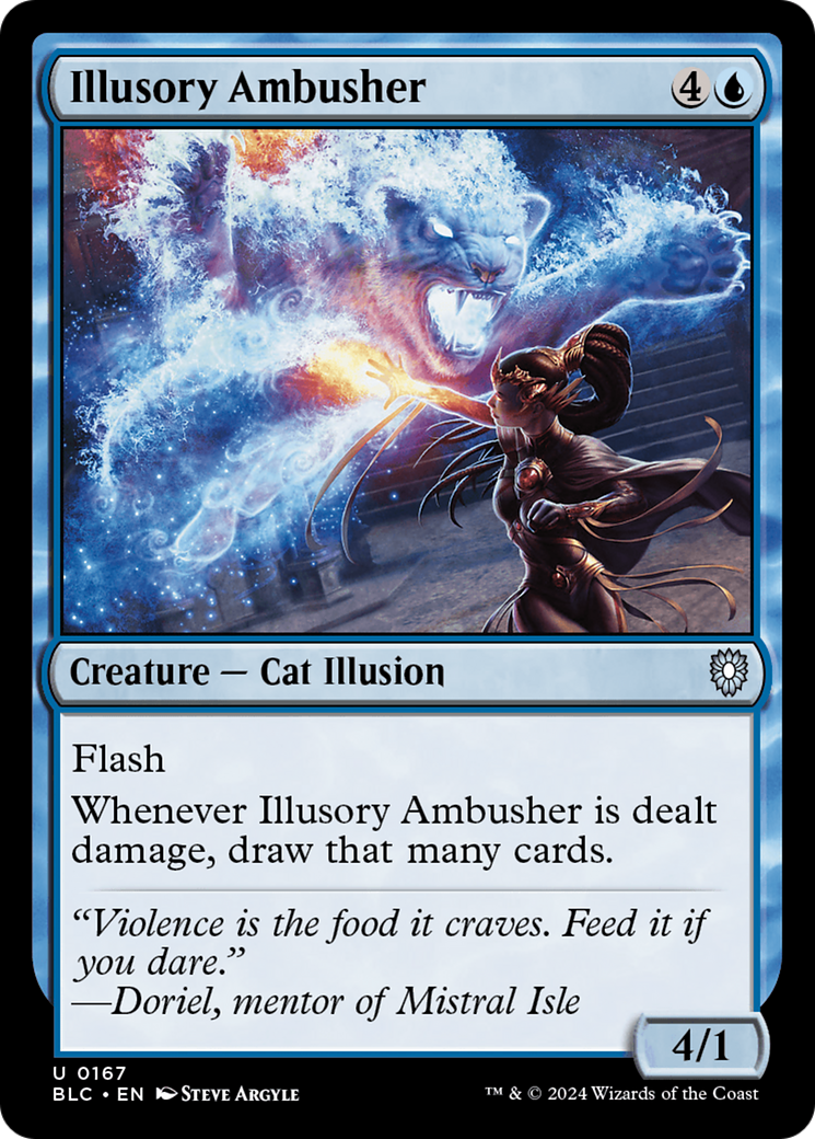 Illusory Ambusher (BLC-167) [Bloomburrow Commander] MTG Single Wizards of the Coast
