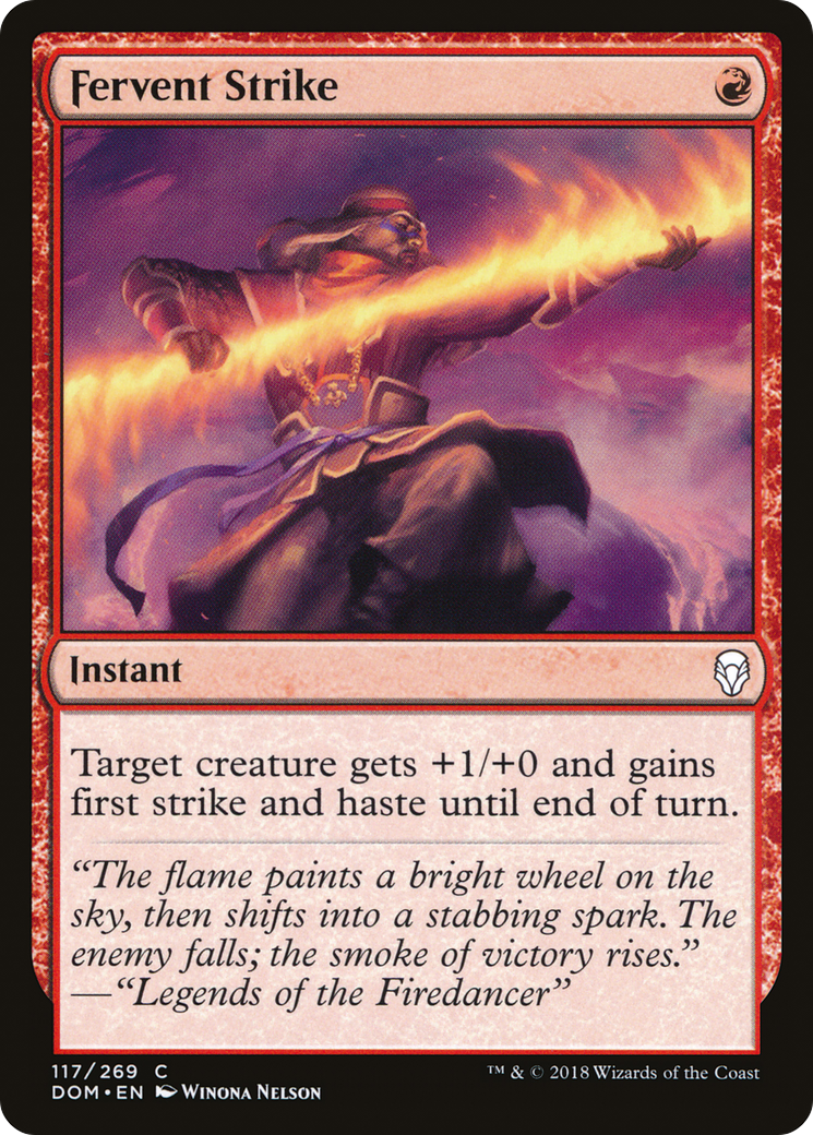 Fervent Strike (DOM-117) [Dominaria] MTG Single Wizards of the Coast