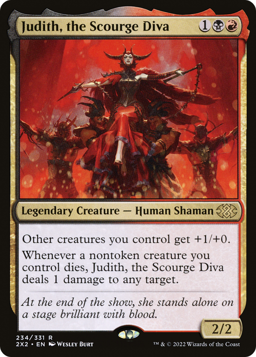 Judith, the Scourge Diva (2X2-234) [Double Masters 2022] Foil MTG Single Wizards of the Coast