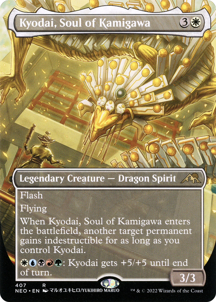Kyodai, Soul of Kamigawa (NEO-407) [Kamigawa: Neon Dynasty] (Borderless) Foil MTG Single Wizards of the Coast