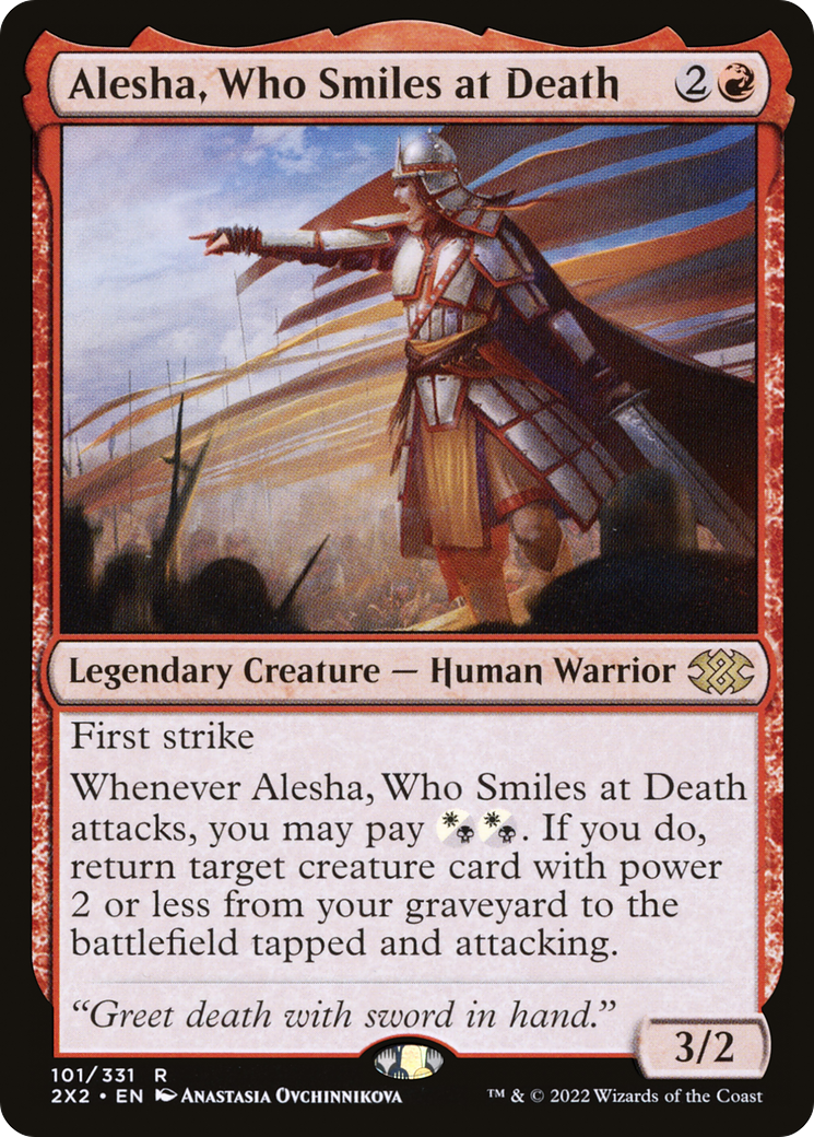 Alesha, Who Smiles at Death (2X2-101) [Double Masters 2022] MTG Single Wizards of the Coast