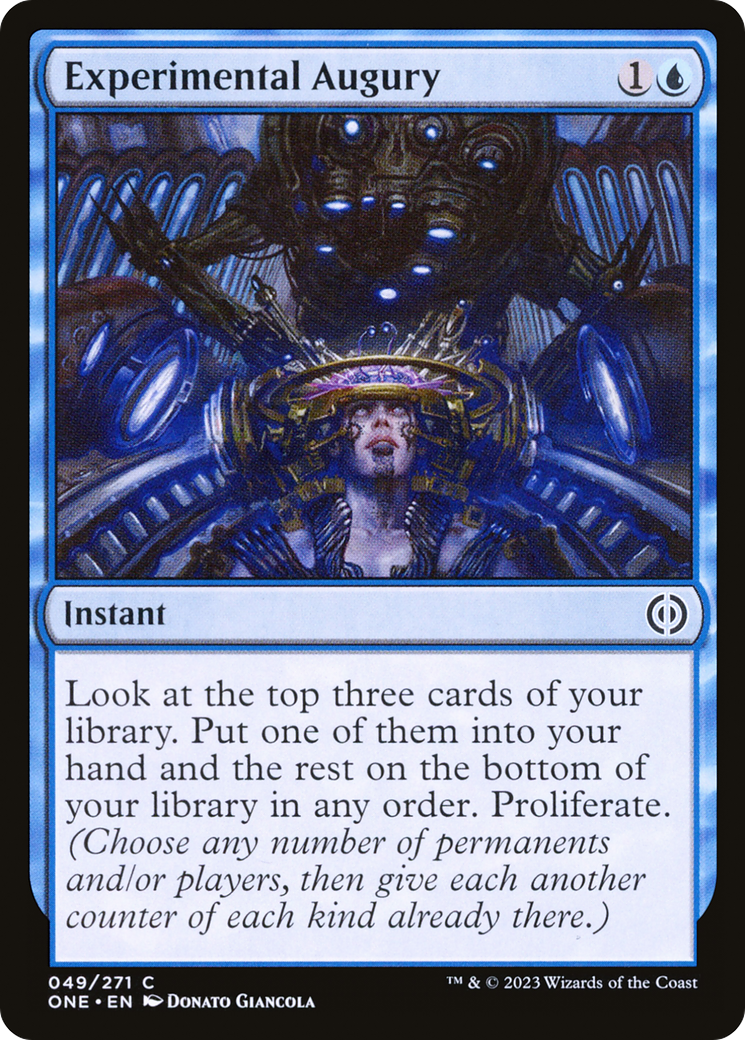 Experimental Augury (ONE-049) [Phyrexia: All Will Be One] Foil MTG Single Wizards of the Coast
