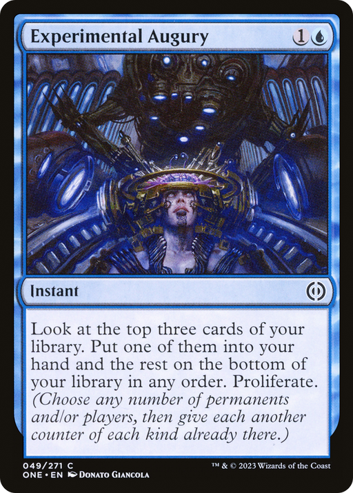 Experimental Augury (ONE-049) [Phyrexia: All Will Be One] MTG Single Wizards of the Coast