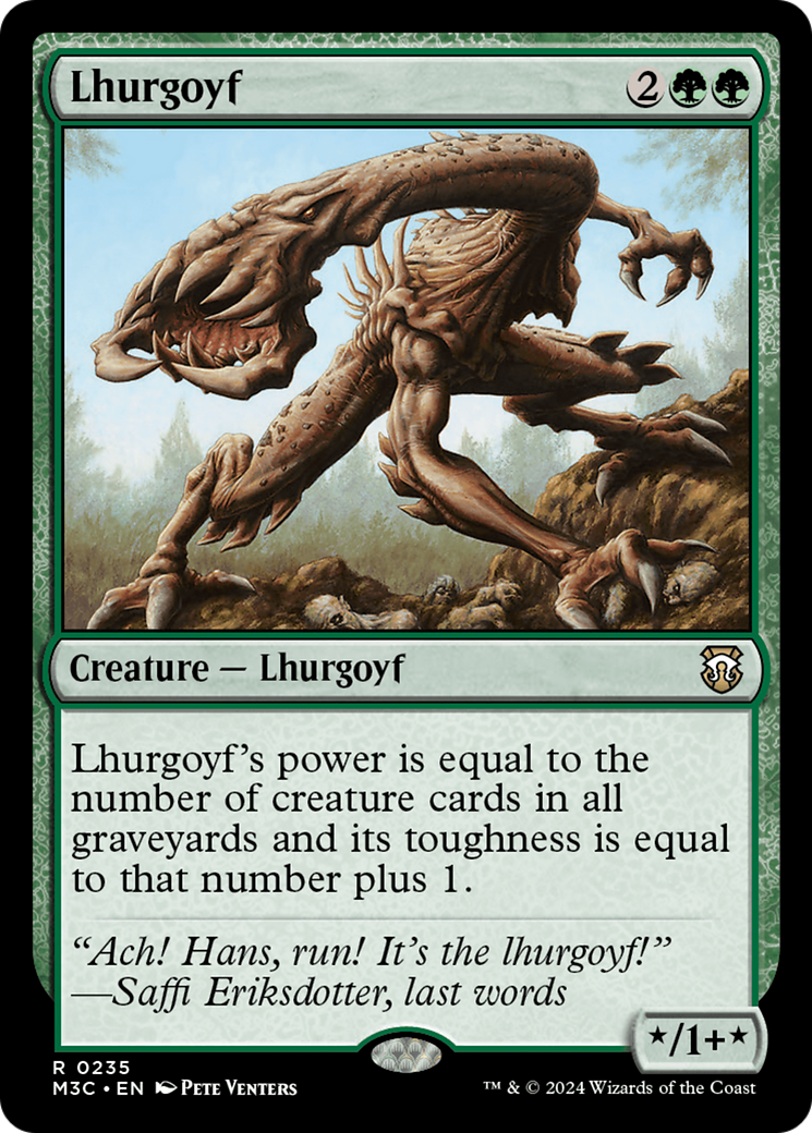Lhurgoyf (M3C-235) [Modern Horizons 3 Commander] MTG Single Wizards of the Coast