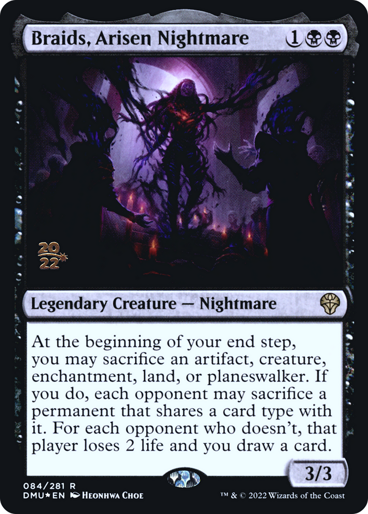 Braids, Arisen Nightmare (PRE-084) [Dominaria United Promos] Foil MTG Single Wizards of the Coast