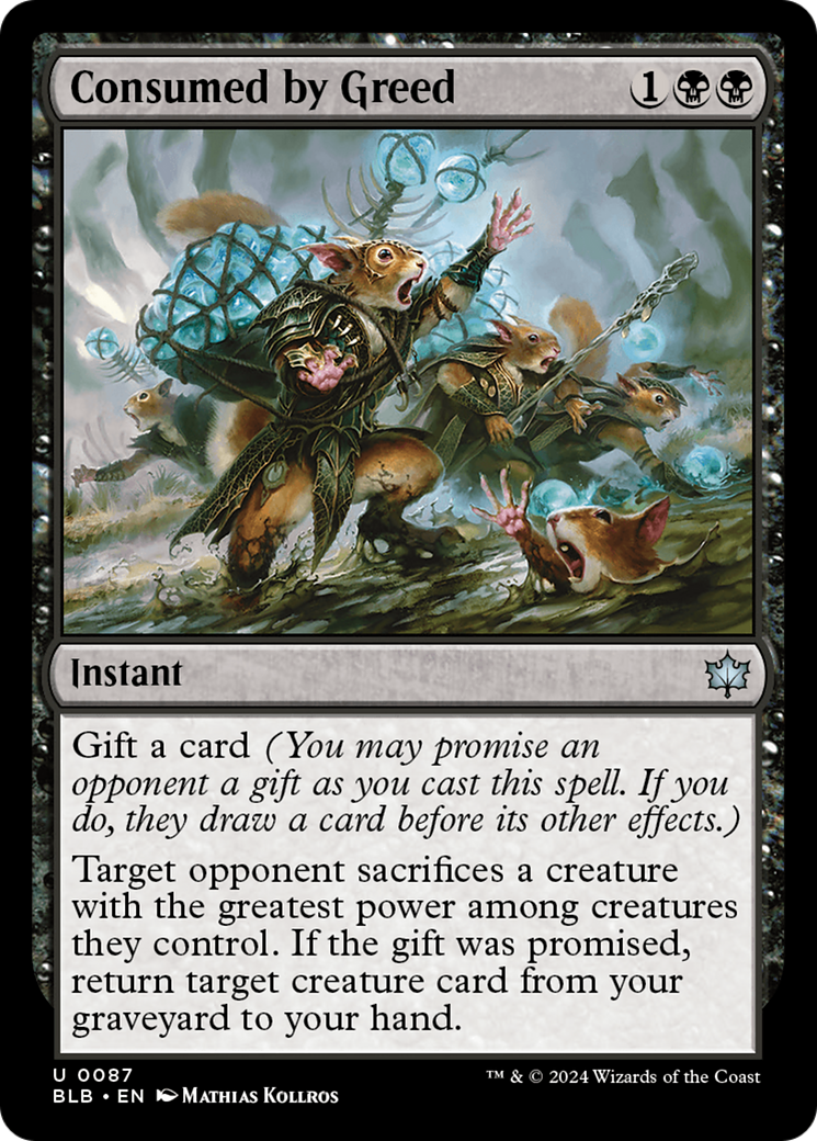 Consumed by Greed (BLB-087) [Bloomburrow] MTG Single Wizards of the Coast