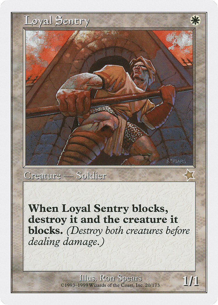 Loyal Sentry (S99-020) [Misc] Starter 1999 MTG Single Wizards of the Coast