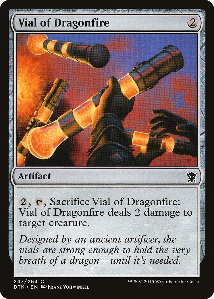 Vial of Dragonfire (DTK-247) [Dragons of Tarkir] Foil MTG Single Wizards of the Coast