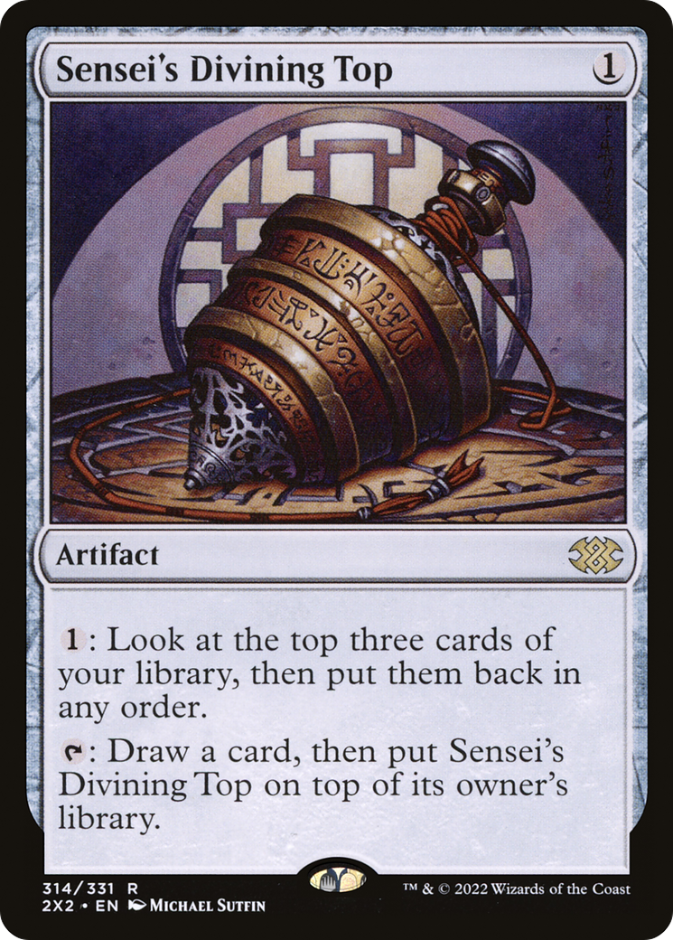 Sensei's Divining Top (2X2-314) [Double Masters 2022] Foil MTG Single Wizards of the Coast