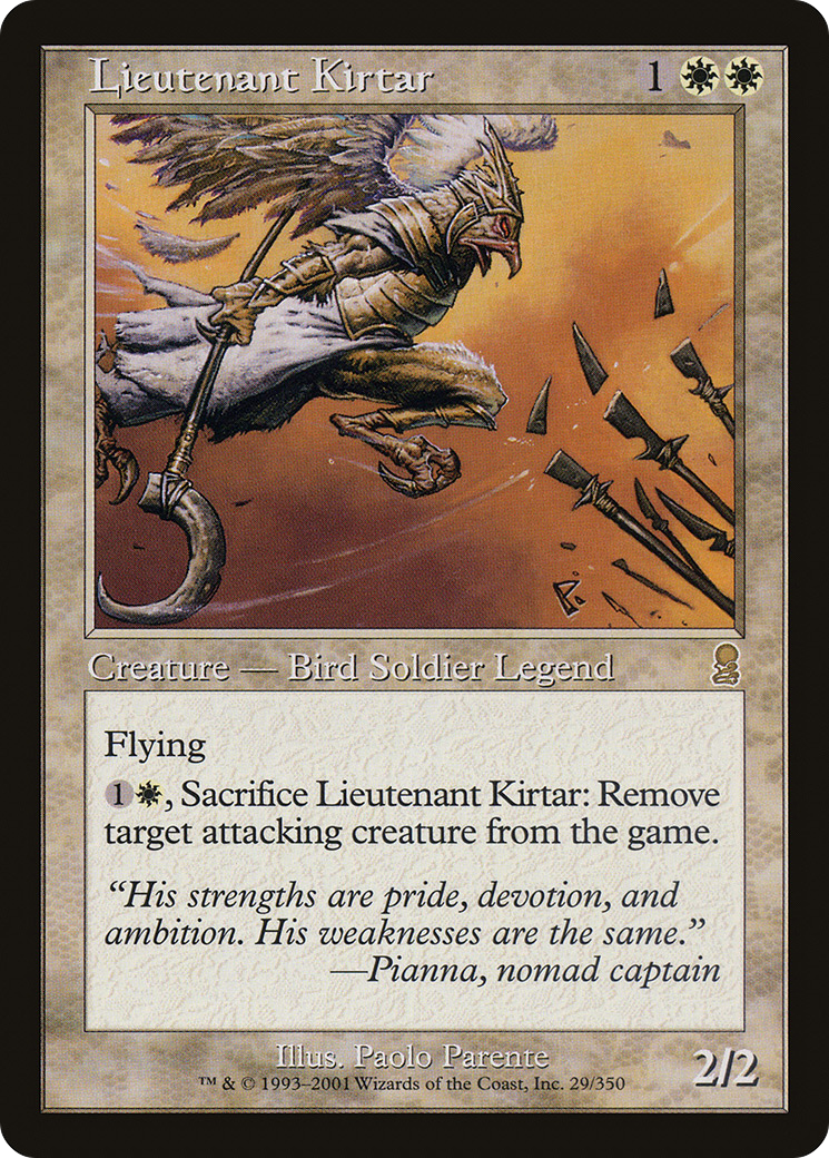 Lieutenant Kirtar (ODY-029) [Odyssey] MTG Single Wizards of the Coast