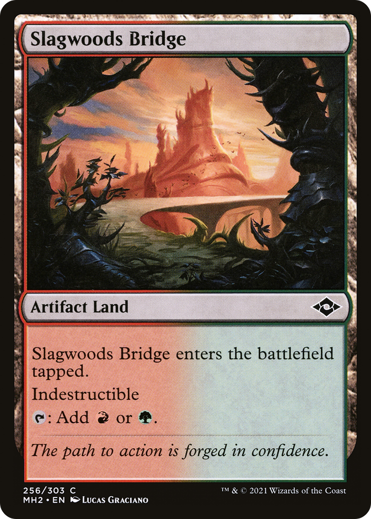 Slagwoods Bridge (MH2-256) [Modern Horizons 2] Foil MTG Single Modern Horizons 2
