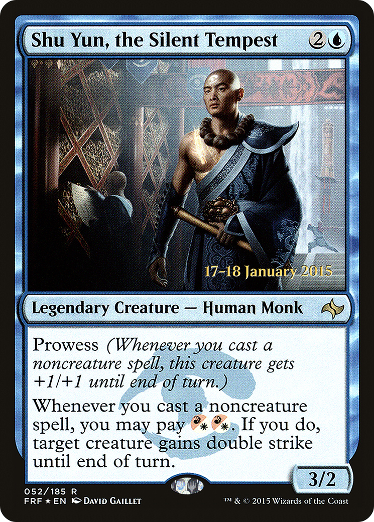 Shu Yun, the Silent Tempest (PRE-052) [Fate Reforged Promos] Foil MTG Single Wizards of the Coast