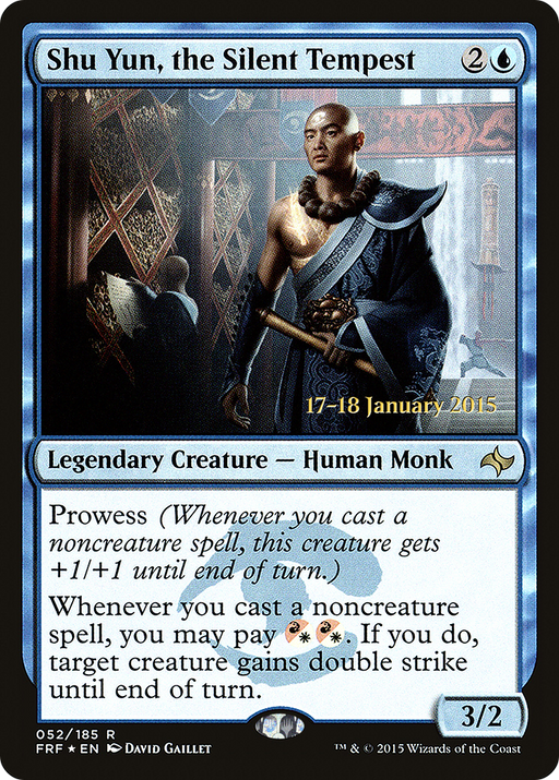 Shu Yun, the Silent Tempest (PRE-052) [Fate Reforged Promos] Foil MTG Single Wizards of the Coast