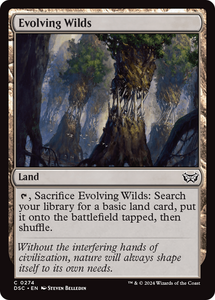 Evolving Wilds (DSC-274) [Duskmourn: House of Horror Commander] MTG Single Wizards of the Coast