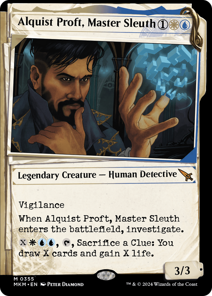 Alquist Proft, Master Sleuth (MKM-355) [Murders at Karlov Manor] (Showcase) Foil MTG Single Wizards of the Coast