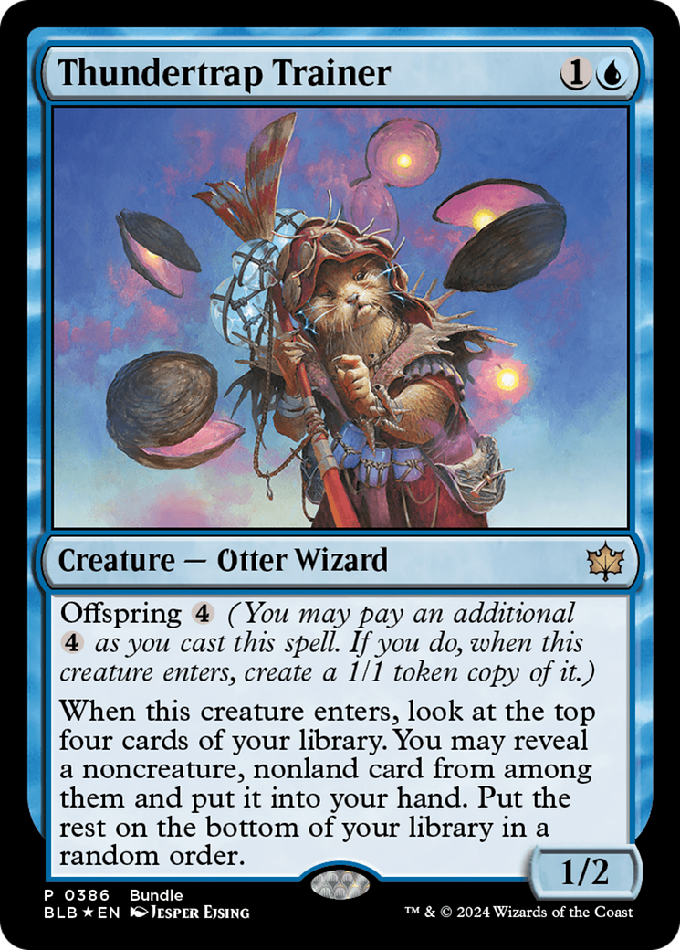 Thundertrap Trainer (BLB Bundle) (UMP-386) [Bloomburrow] Foil MTG Single Wizards of the Coast