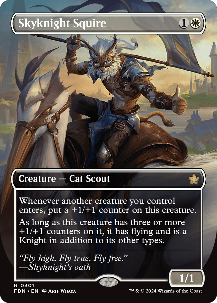 Skyknight Squire (FDN-301) [Foundations] (Borderless) MTG Single Wizards of the Coast
