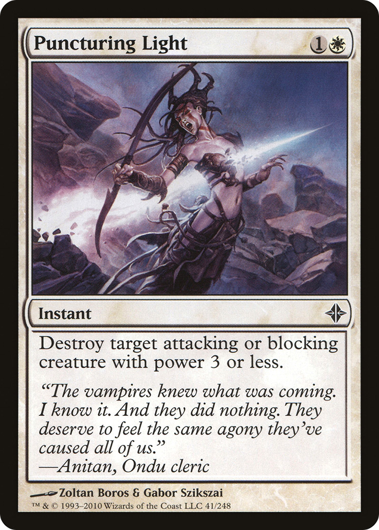 Puncturing Light (ROE-041) [Rise of the Eldrazi] Foil MTG Single Wizards of the Coast