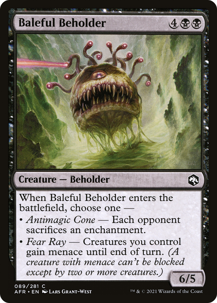 Baleful Beholder (AFR-089) [Adventures in the Forgotten Realms] Foil MTG Single Wizards of the Coast