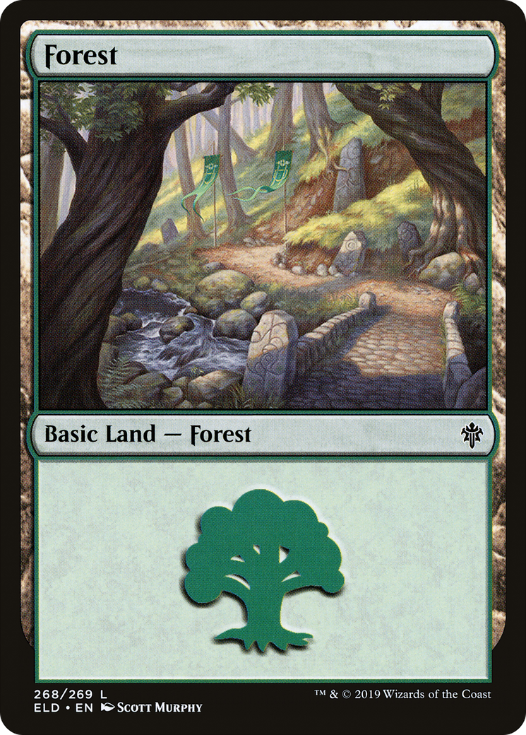 Forest (268) (ELD-268) [Throne of Eldraine] MTG Single Wizards of the Coast