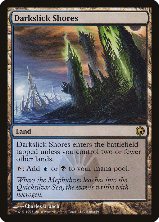 Darkslick Shores (SOM-226) [Scars of Mirrodin] MTG Single Wizards of the Coast