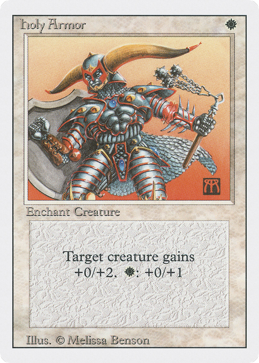 Holy Armor (3ED-023) [Revised Edition] MTG Single Magic: The Gathering