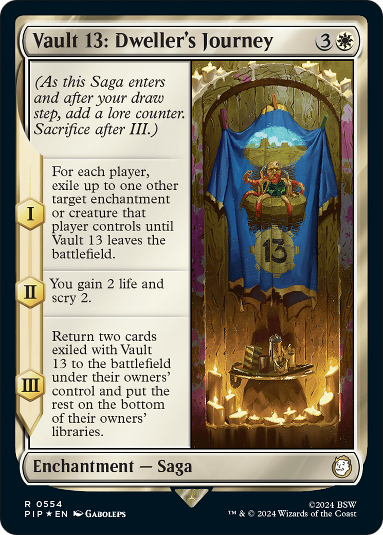 Vault 13: Dweller's Journey (Surge Foil) (PIP-554) [Fallout] Foil MTG Single Wizards of the Coast