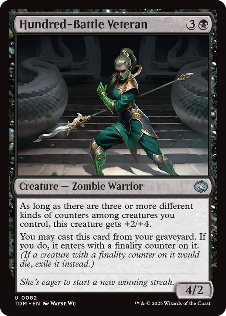 Hundred-Battle Veteran (TDM-082) [Tarkir: Dragonstorm] MTG Single Wizards of the Coast