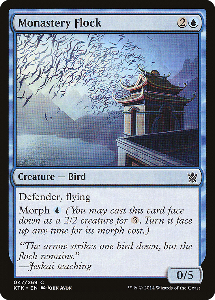 Monastery Flock (KTK-047) [Khans of Tarkir] MTG Single Wizards of the Coast