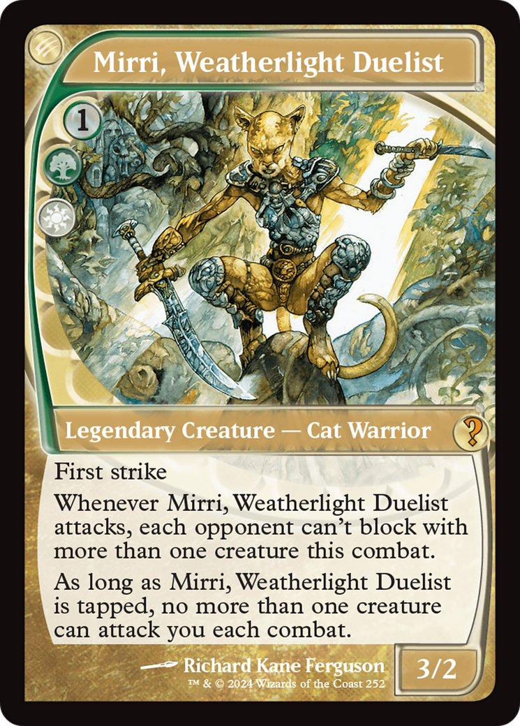 Mirri, Weatherlight Duelist (Future Sight) (MB2-252) [Mystery Booster] Mystery Booster 2 Foil MTG Single Wizards of the Coast