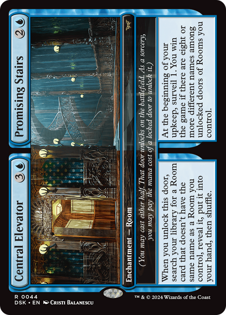 Central Elevator // Promising Stairs (DSK-044) [Duskmourn: House of Horror] MTG Single Wizards of the Coast