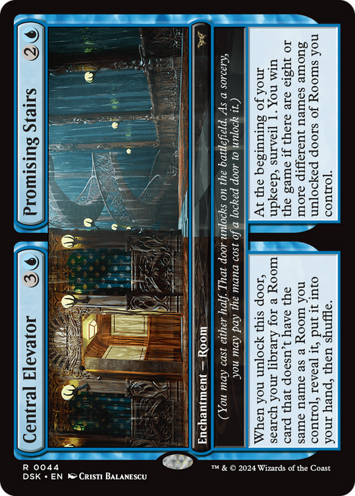Central Elevator // Promising Stairs (DSK-044) [Duskmourn: House of Horror] MTG Single Wizards of the Coast