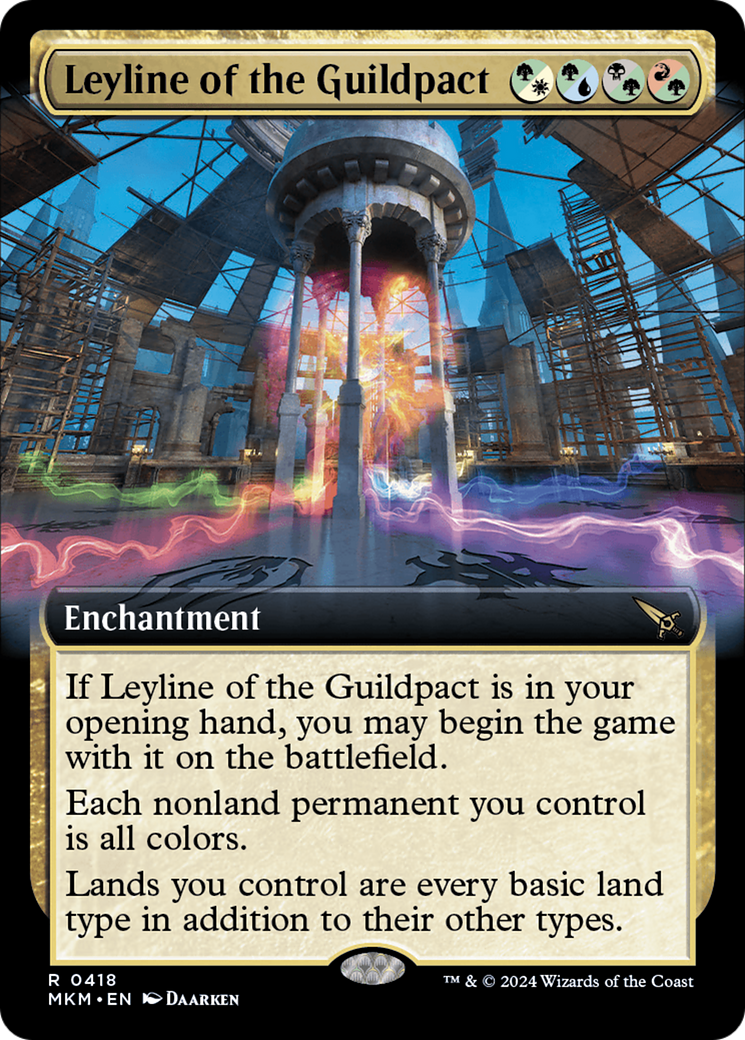 Leyline of the Guildpact (MKM-418) [Murders at Karlov Manor] (Extended Art) Foil MTG Single Murders at Karlov Manor
