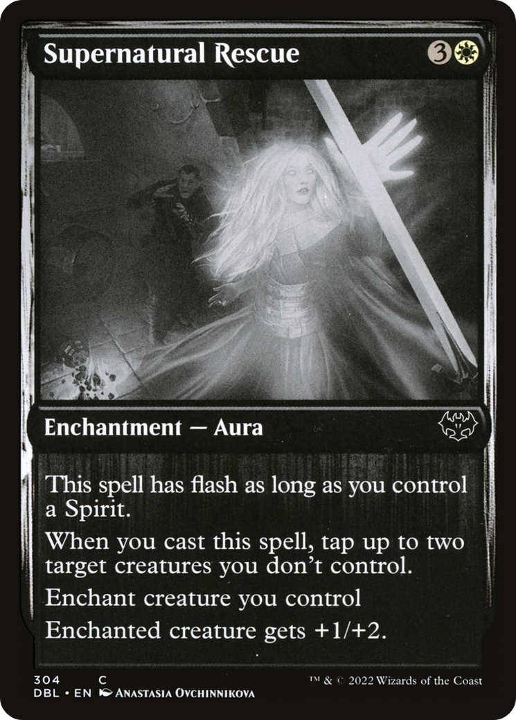 Supernatural Rescue (DBL-304) [Innistrad: Double Feature] Foil MTG Single Wizards of the Coast