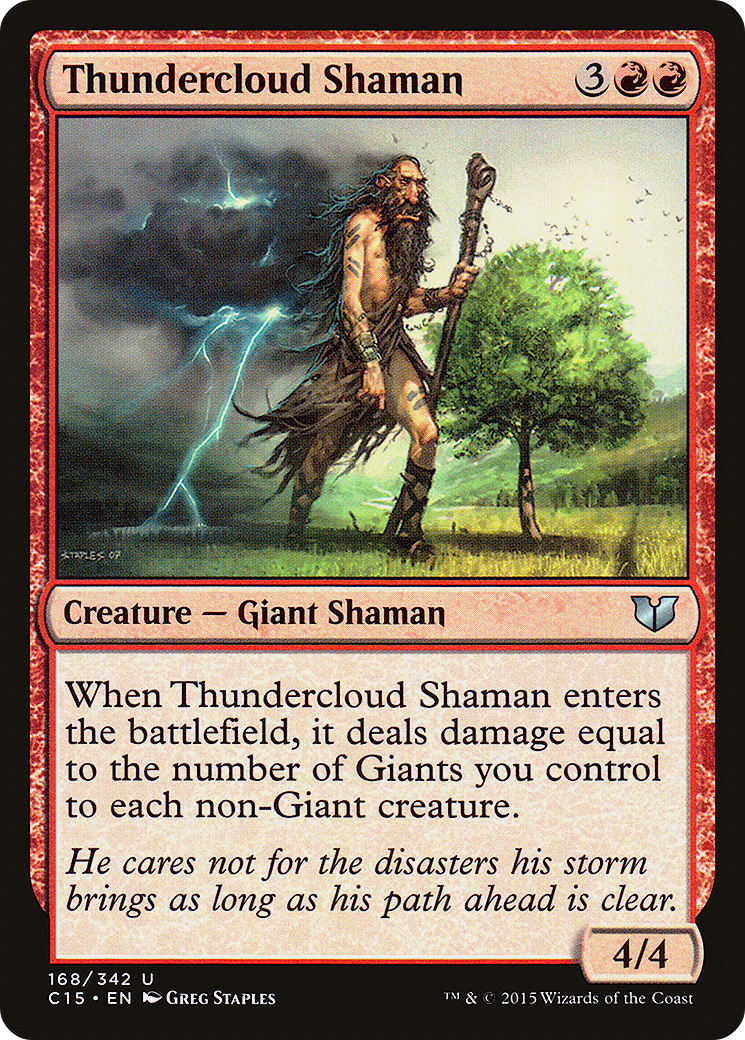 Thundercloud Shaman (C15-168) [Commander 2015] MTG Single Wizards of the Coast