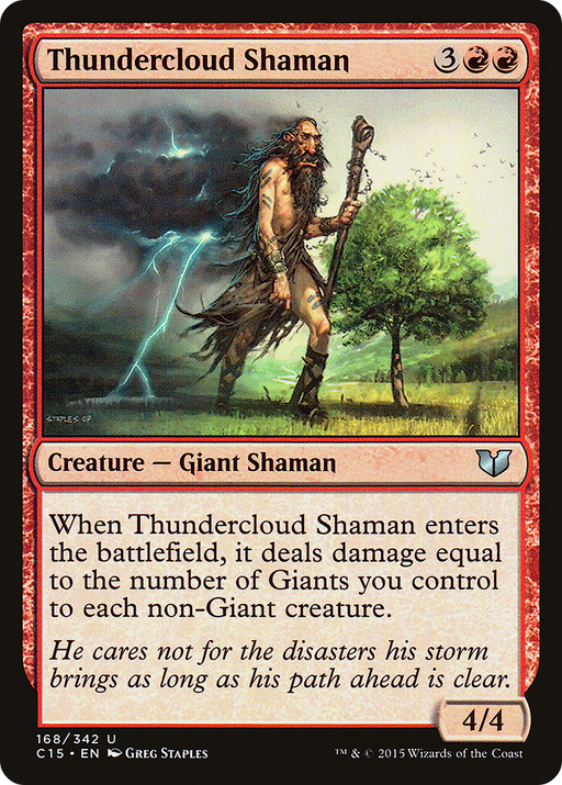 Thundercloud Shaman (C15-168) [Commander 2015] MTG Single Wizards of the Coast