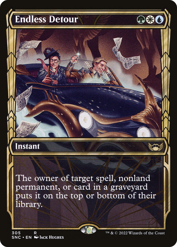 Endless Detour (SNC-305) [Streets of New Capenna] (Showcase) MTG Single Wizards of the Coast