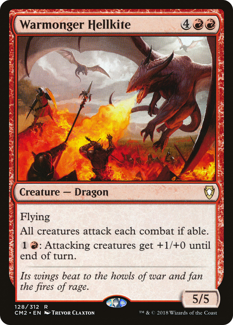 Warmonger Hellkite (CM2-128) [Commander Anthology Volume II] MTG Single Wizards of the Coast